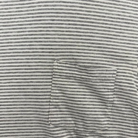 Vintage Towncraft Shirt men's large Gray White Single Stitch Oversized Boxy 90s - Picture 4 of 13